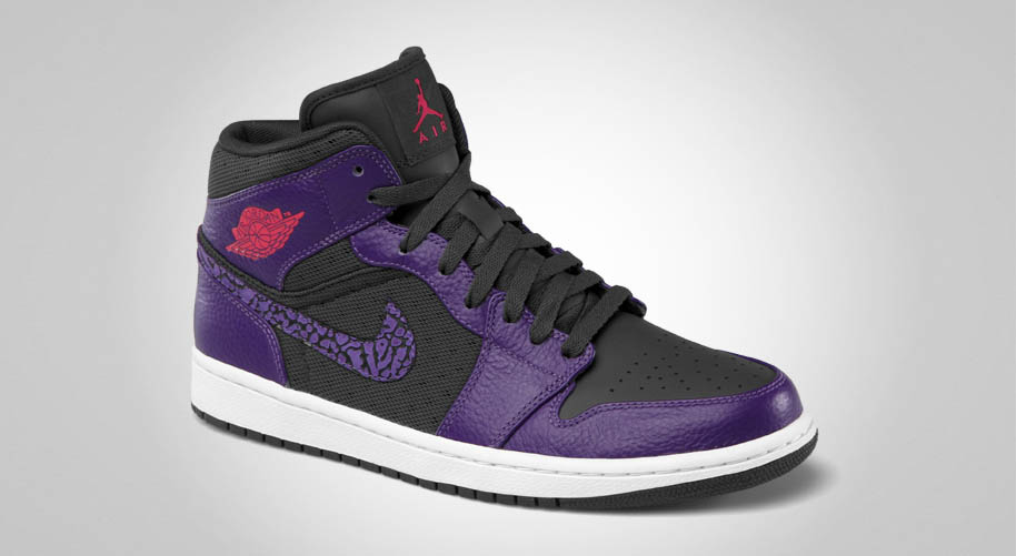 Jordan 1 Phat Anthracite Spark Purple 9 Men\'s Purple Nike Air Jordan 1 Phat Anthracite Black Club Purple Spark  main image 3