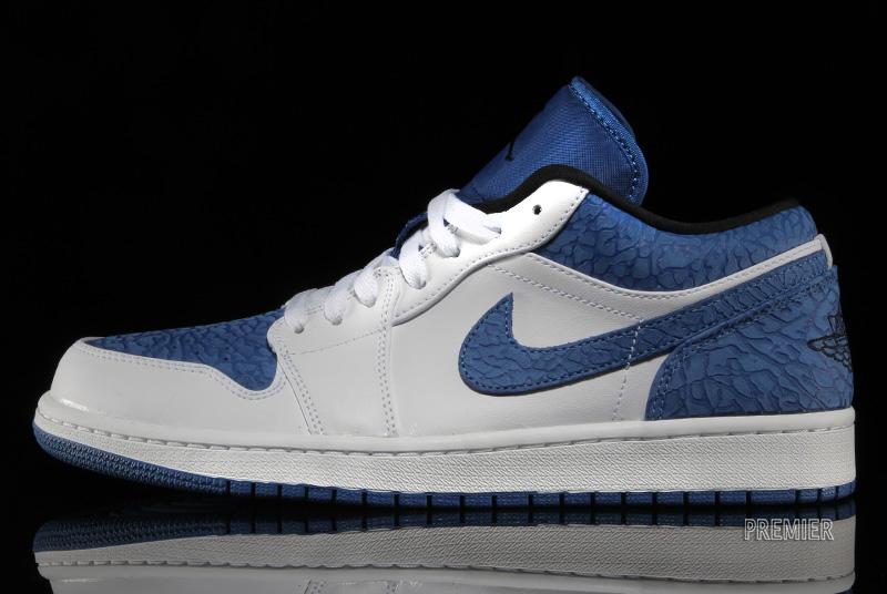 Air Jordan 1 Retro Low – White / Sport Blue-Black - Air 23  display picture 2