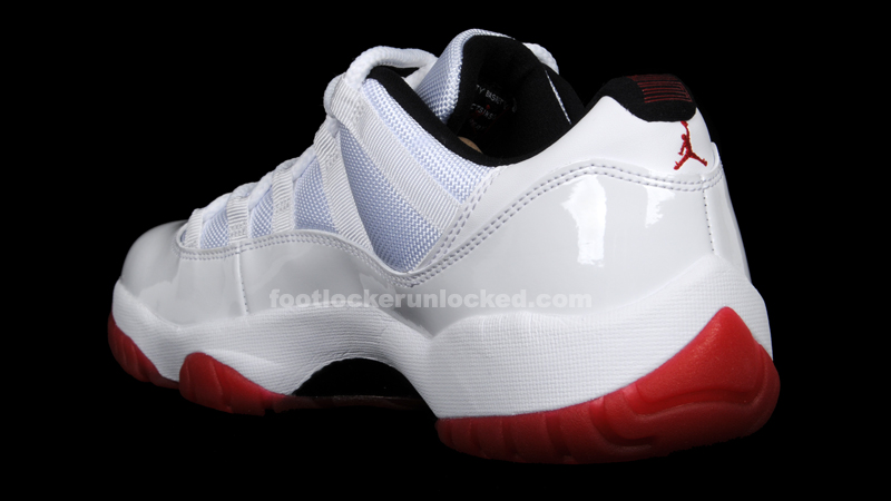 Air Jordan XI Retro Low White/Varsity Red-Black Releases 5/5