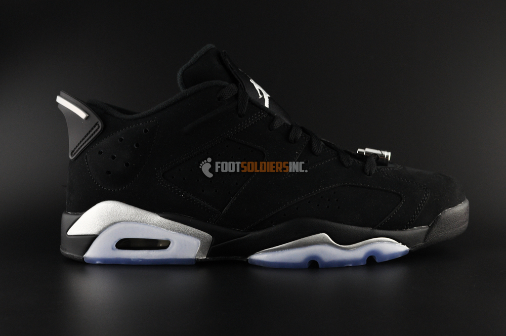 Air Jordan 6 Retro Low - Black / Metallic Silver-White - Detailed Images, Release Info - Air 23 