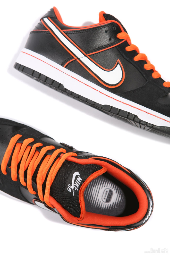 Nike Dunk Low Pro SB - Black/White-Orange Blaze - Air 23 - Air Jordan