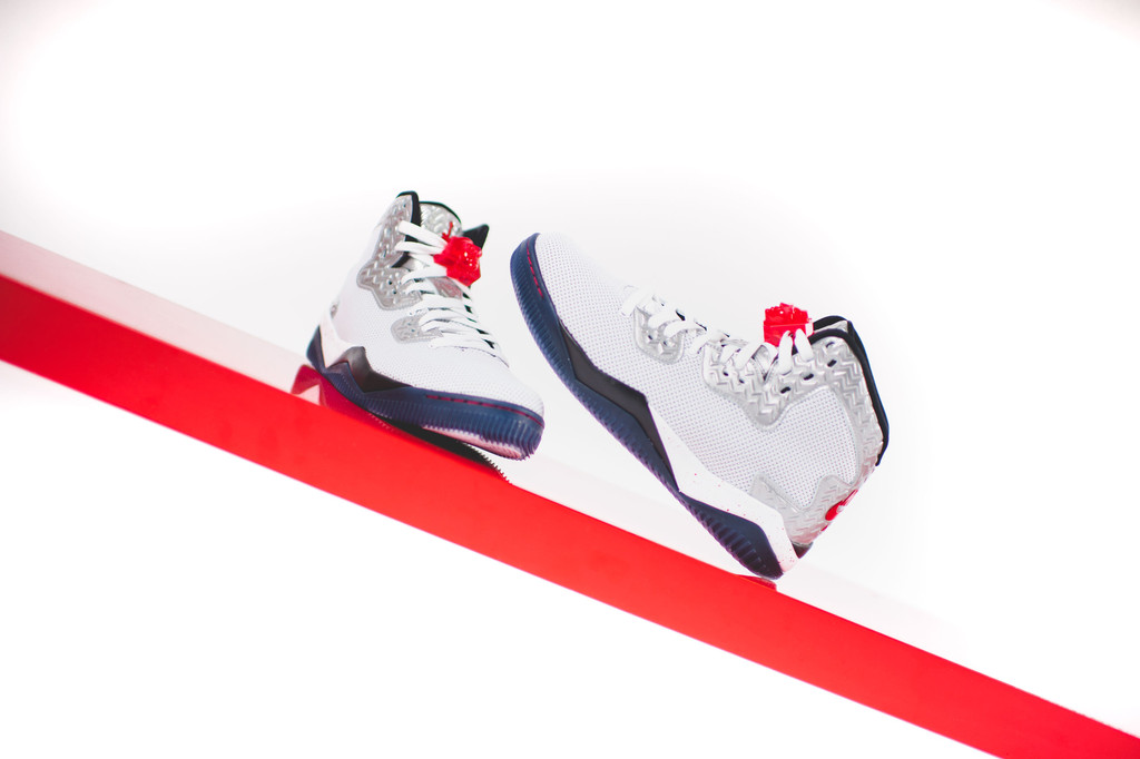 Air Jordan Spike 40 – White / Fire Red-Black - Air 23 - Air  display picture 1