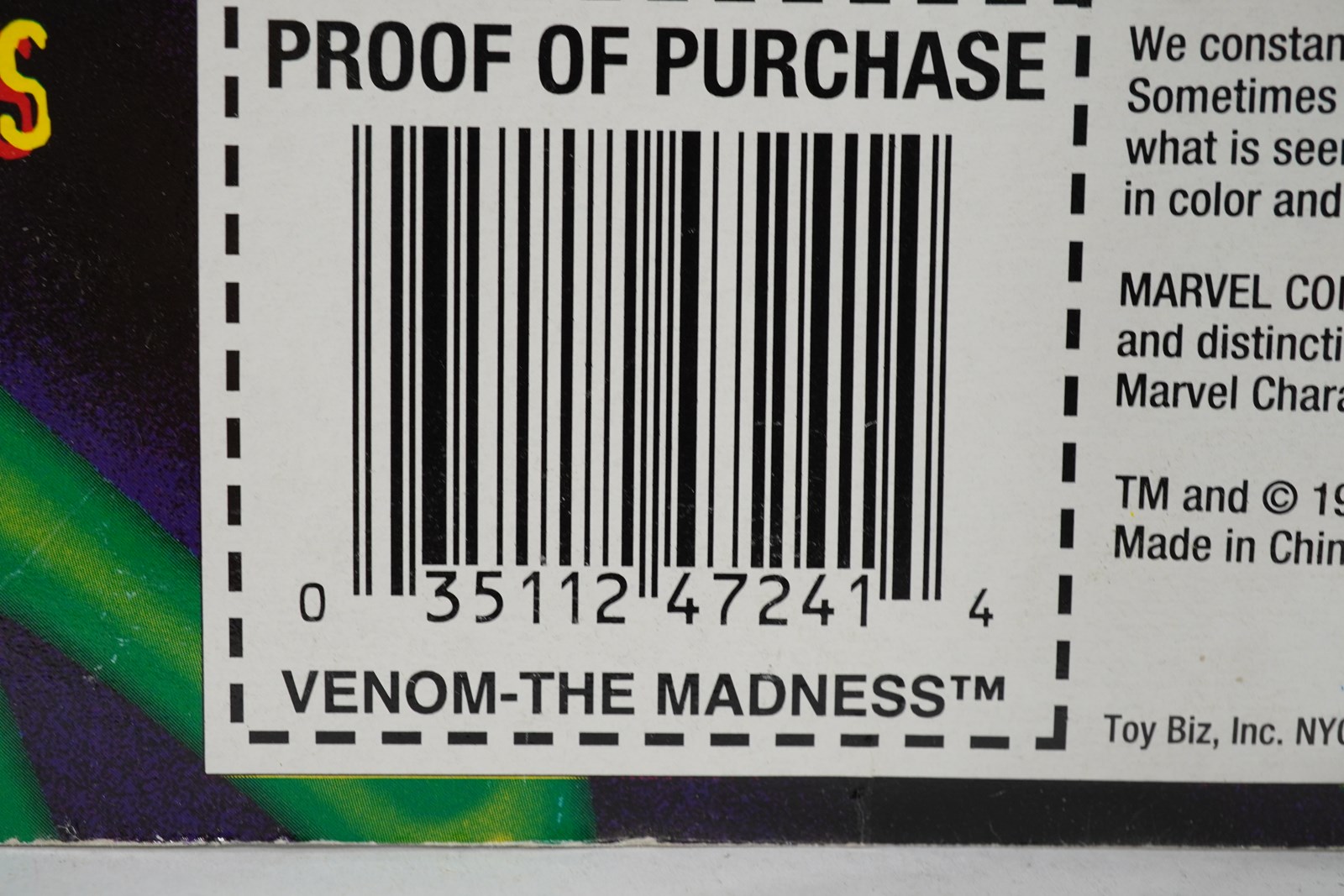 ToyBiz Spider-Man Planet of The Symbiotes Venom MOC Sealed 1996